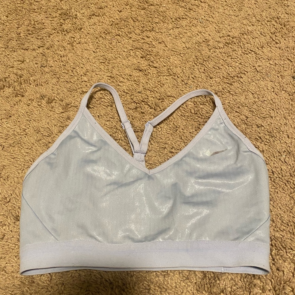 LIGHT BLUE NIKE SPORTSBRA